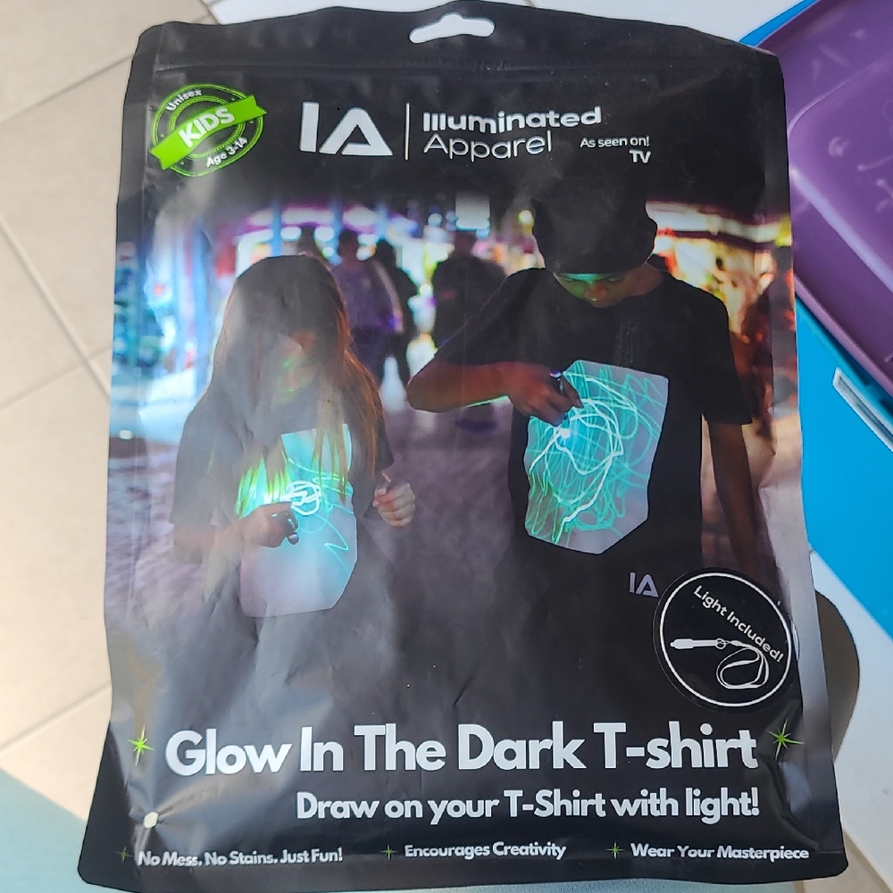 Illuminated Apparel Original Interactive Glow in The Dark T-Shirt